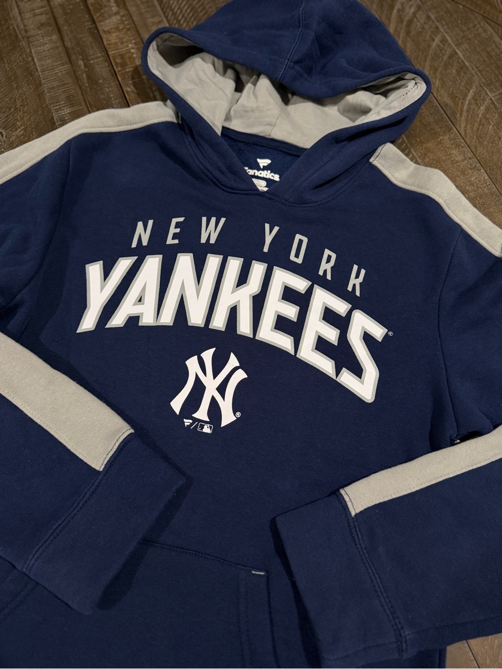 Fanatics Navy and Light Gray New York Yankees Pullover